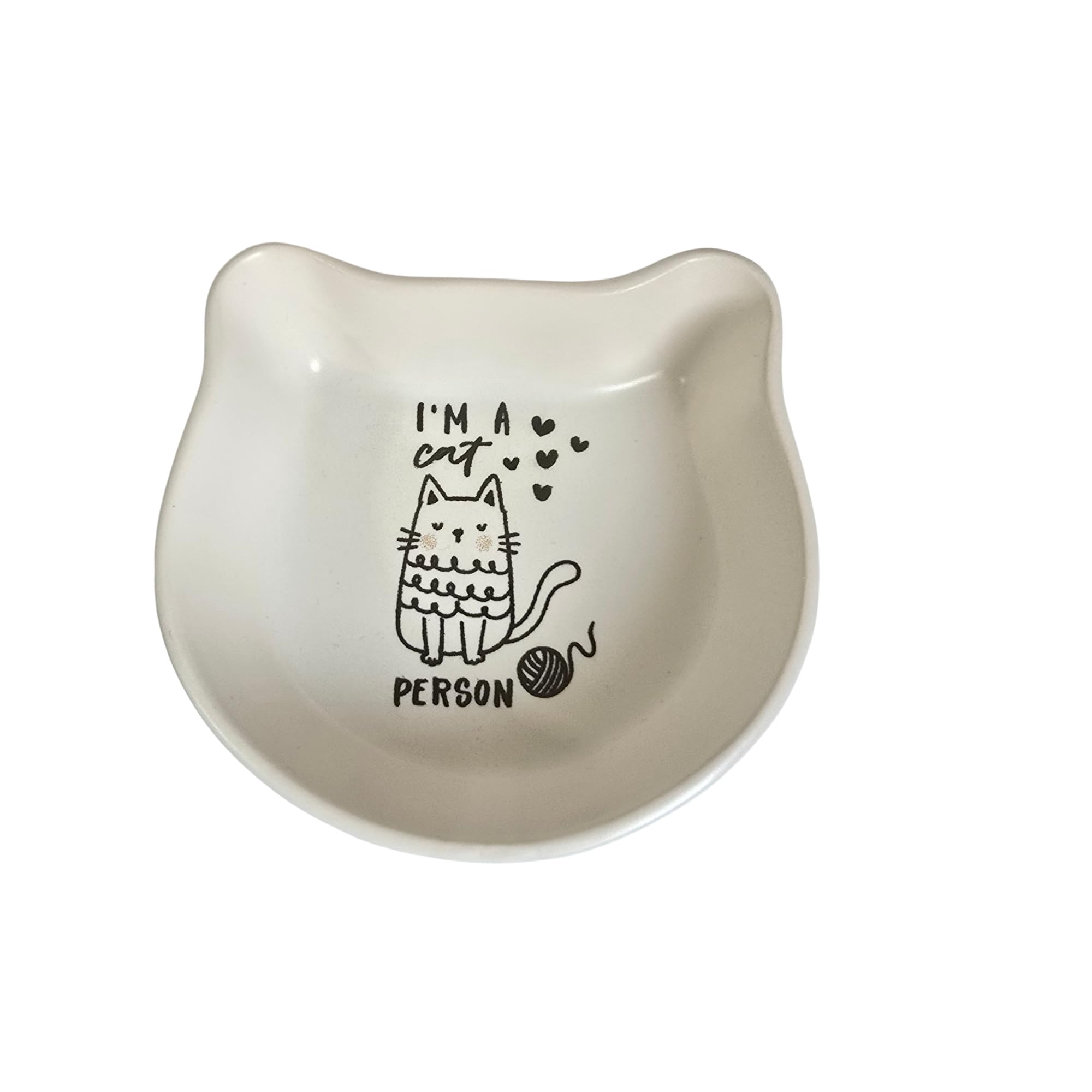 Ceramic Cat-Shaped Treat Bowl | Cute Pet Food Dish ...