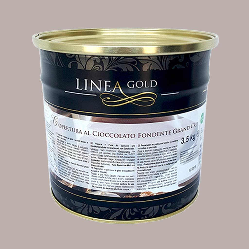Stracciatella Copertura al Cioccolato Fondente Gran Cru per Gelato Leagel - 3,5 Kg -