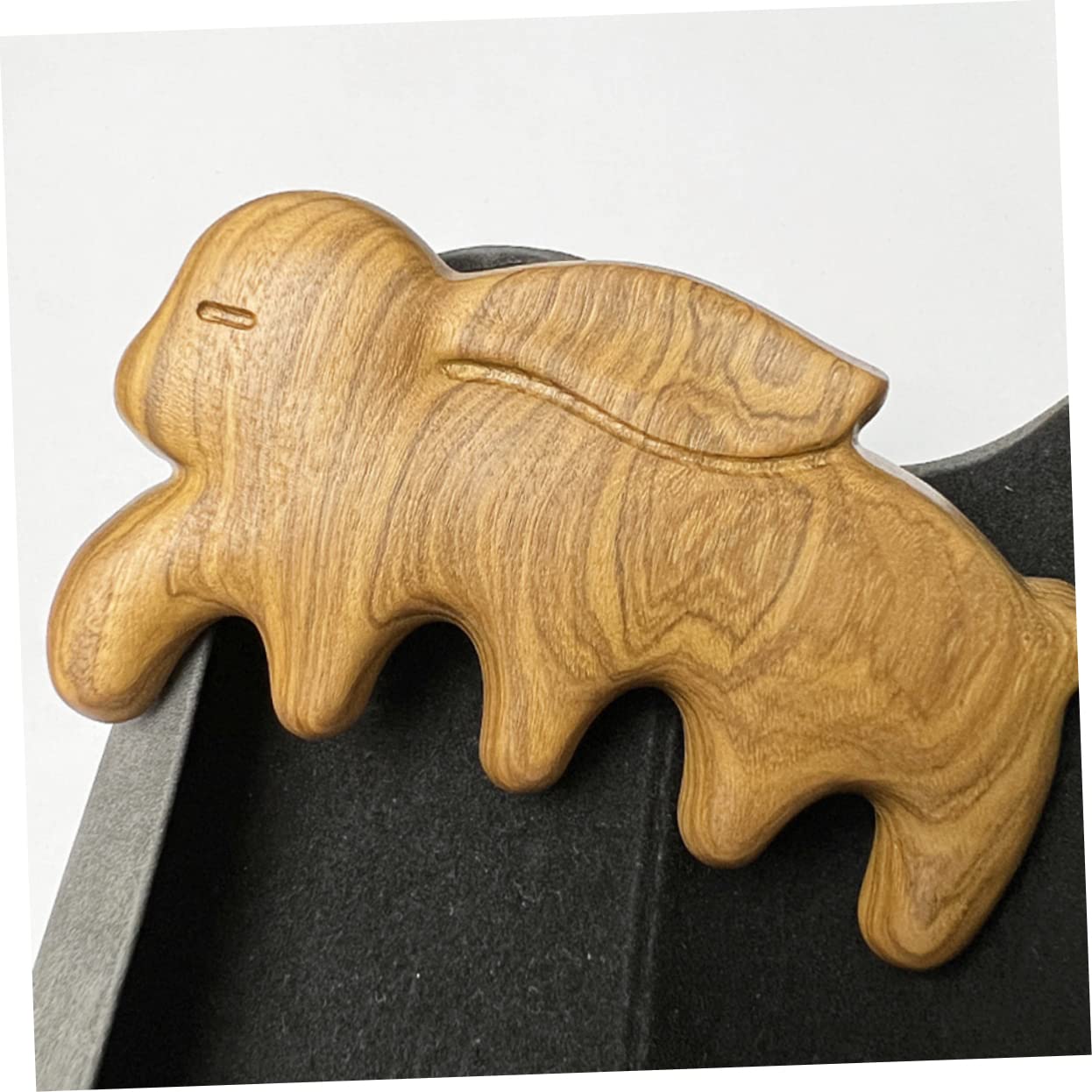 minkissy 5pièces Peigne Bois Naturel à Dents Larges Pour Cheveux Bouclés Outil De Démêlage Doux Et Confortable Pour Expérience Sans