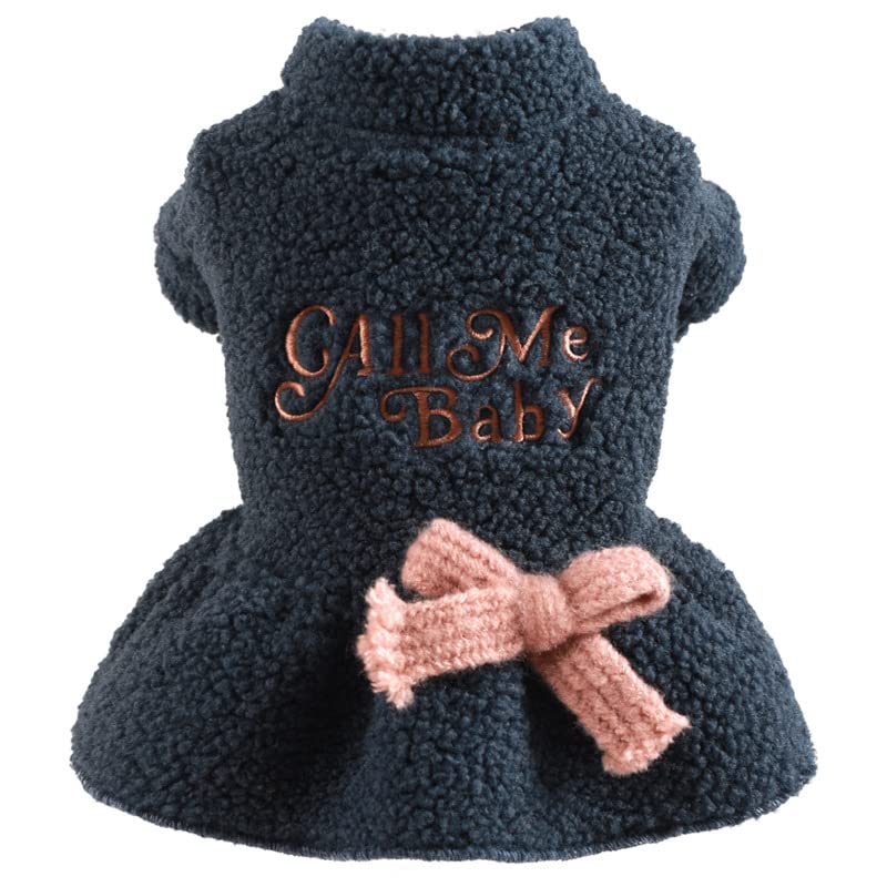 PETANGEL Mascot Costume Fleece Autumn Winter Pet Dress for Small Dogs, Thicken Warm Frock Dress for ShishTzu, King Charls, French Bulldog, Daschund etc (Size: XL, Chest 48cm - 52cm, Length: 40cm) (B09HQMWH1C) Amazon Price History, Amazon Price Tracker