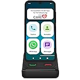 SPC Zeus 2 Pro - Smartphone für Senioren Kompatible mit App Fernverwaltung und -ortung | Easy-Mode, physische Tasten, XXL-Symbole | 6,1' Display, Dual-Kamera, 128GB | Ladestation, SOS-Taste