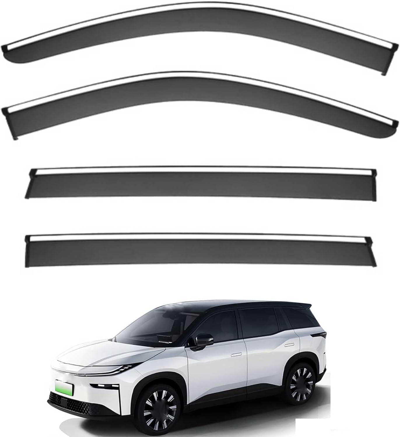 nwsplmy Wind Deflectors for Platinum 3X MK1 2025-2026, Rain Guards Window Visors, 4-Piece, Protects Against Fading & Cracks