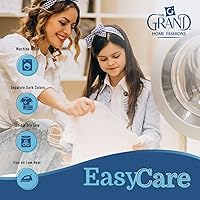 Vista 7 de Set de 2 Protectores de almohada con cierre hechos de poliéster y algodón.