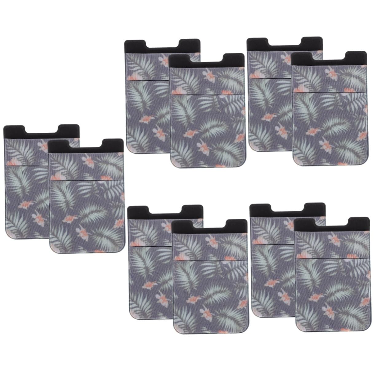 Uonlytech 10piezas Funda Adhesiva Retro para Teléfono Soporte y Tarjetero Organizador De Cartas y Dinero Pack De Estampado