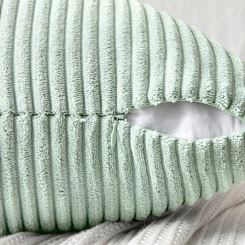 Image of MIULEE Mint Decorative Throw Pillow Covers for Couch 18x18 Inch