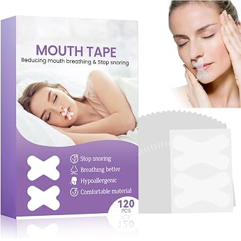 Pack of 120 Sleeping Mouth Plasters Anti Snoring Mouth Tape Breathable Sleep Plasters and Mouth Tapes for Sleeping Against Snoring Helps in the Development of Nose Breathing for Better Sleep