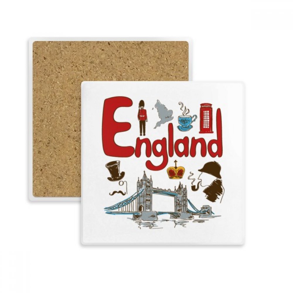 Protège-table absorbant motif Angleterre pour éliminer les taches de verre