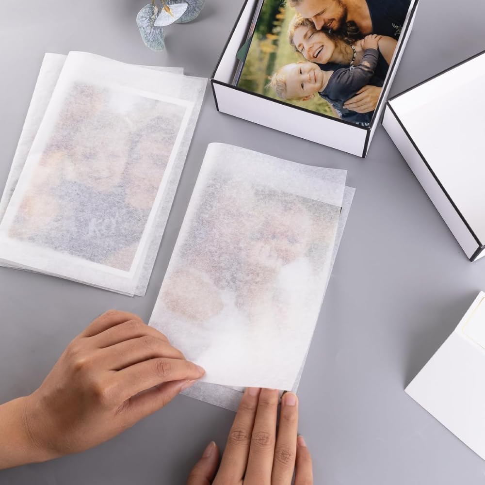 Select Kits Lineco Archiv-Seidenpapier, gepuffert, Weiß, 25,4 x 38,1 cm, 200 Blatt zum Aufbewahren von Fotopapier, Kunstpapier, Dokumenten, Textilien, mit E-Book