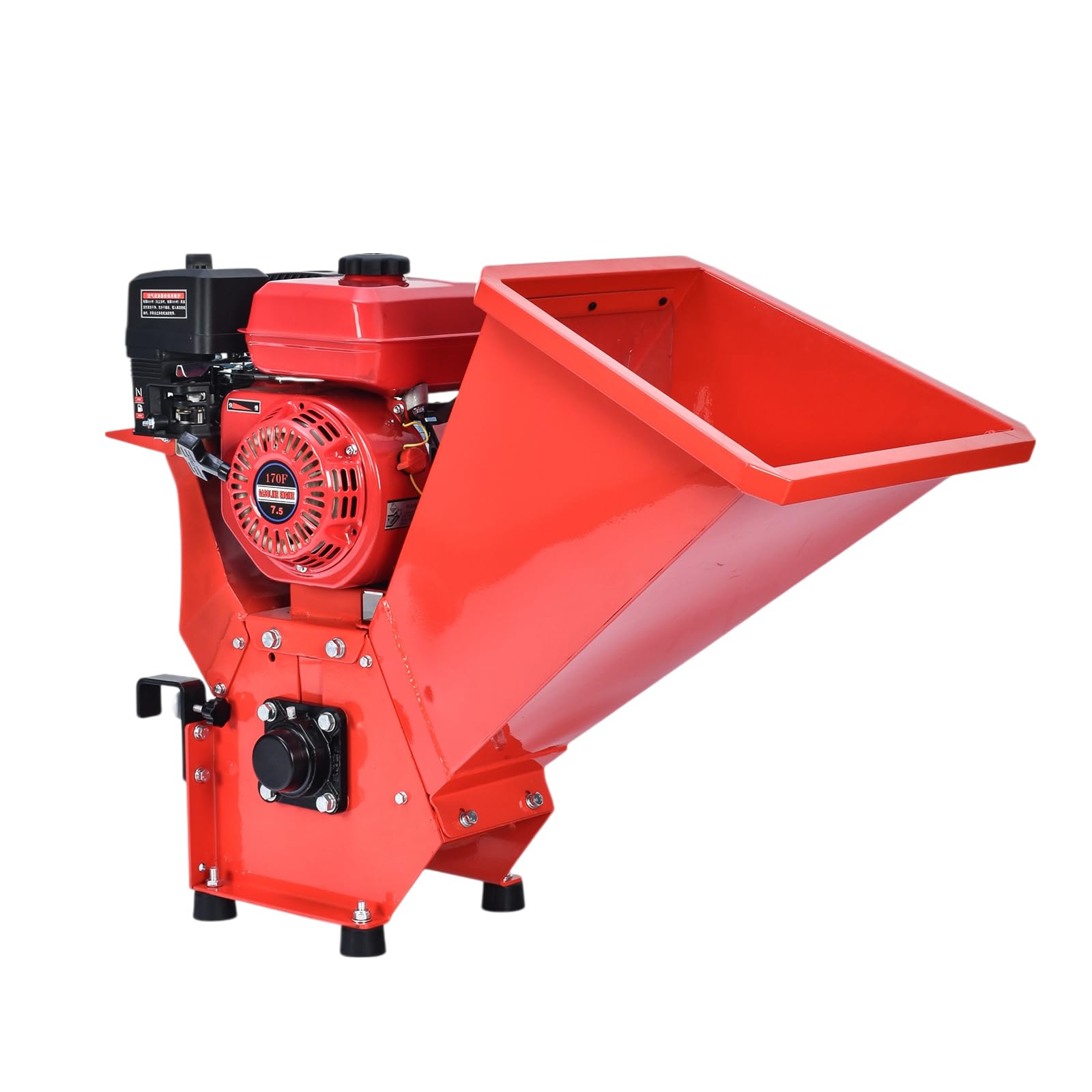 Amazon | Fkstyle【剪定枝の悩みを解決！】粉砕機 エンジン式 7.5馬力