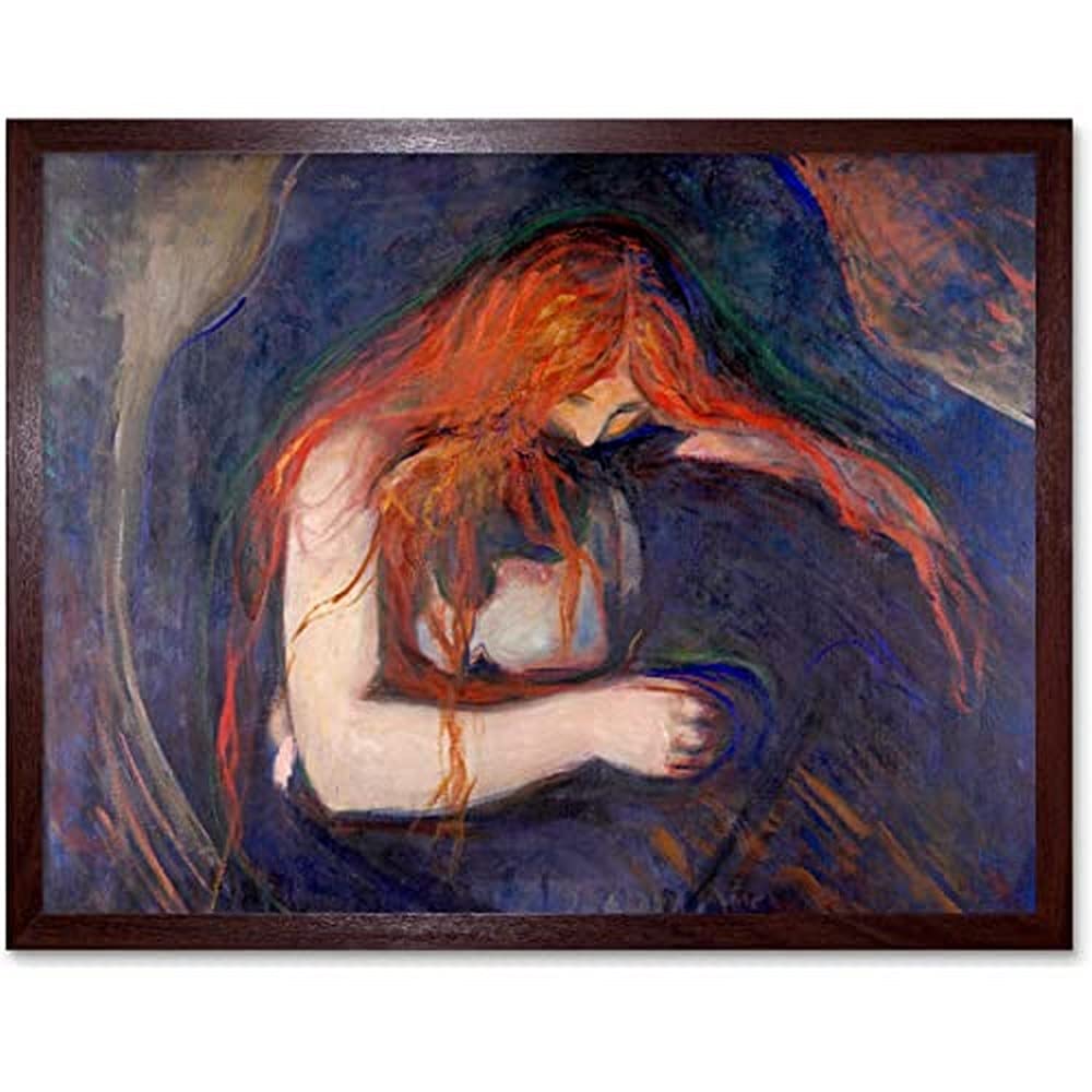 Edvard Munch Vampire 1895 Unframed Wall Art Print Poster Home Decor Premium