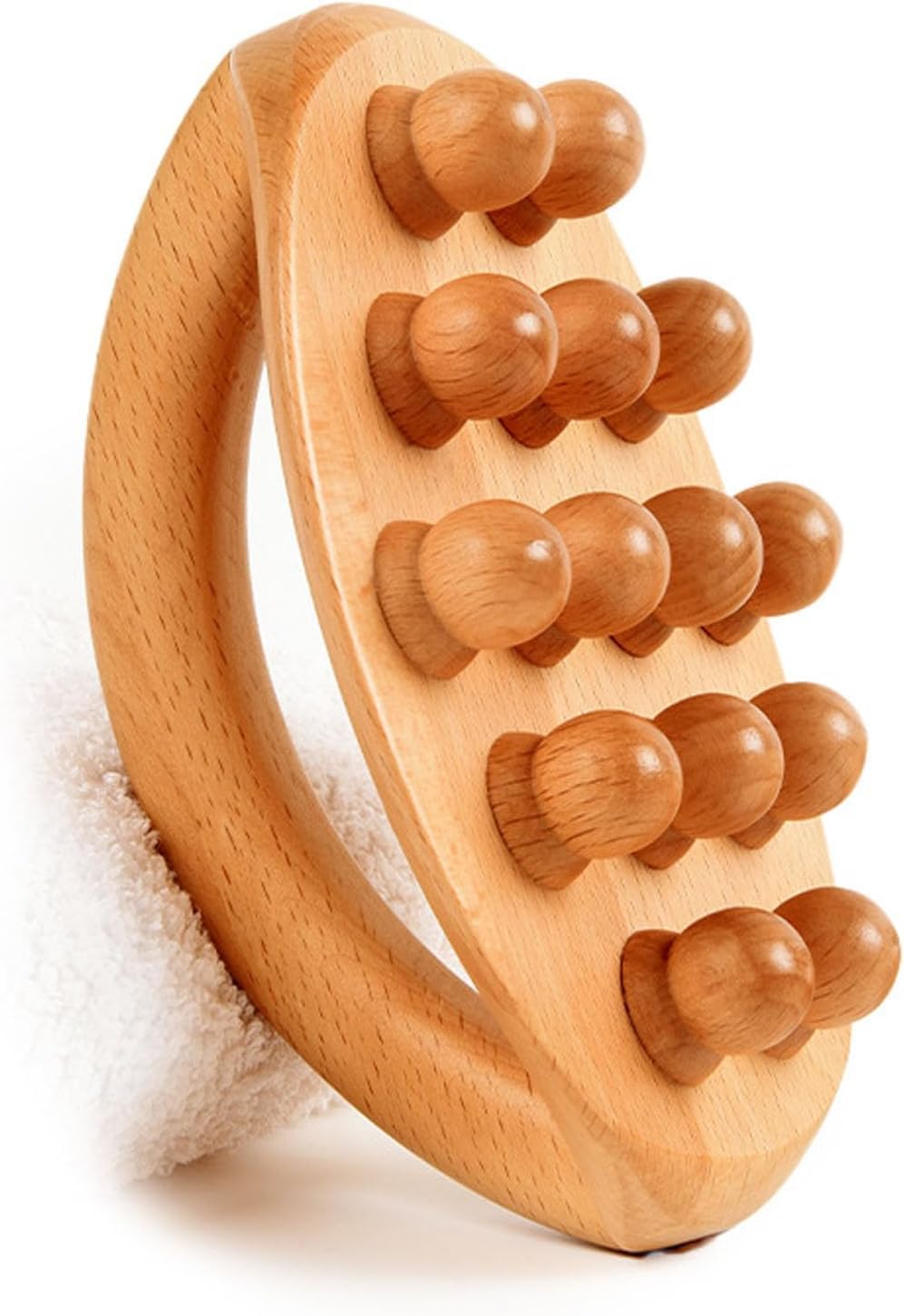BIGTHREE Wood Therapy Massage Tool, Gua Sha & Roller Body Sculpting Tools, Lymphatic Drainage, Cellulite Massager, Muscle Relaxation, Perfect for Spa, Sculpting, Meridian Therapy