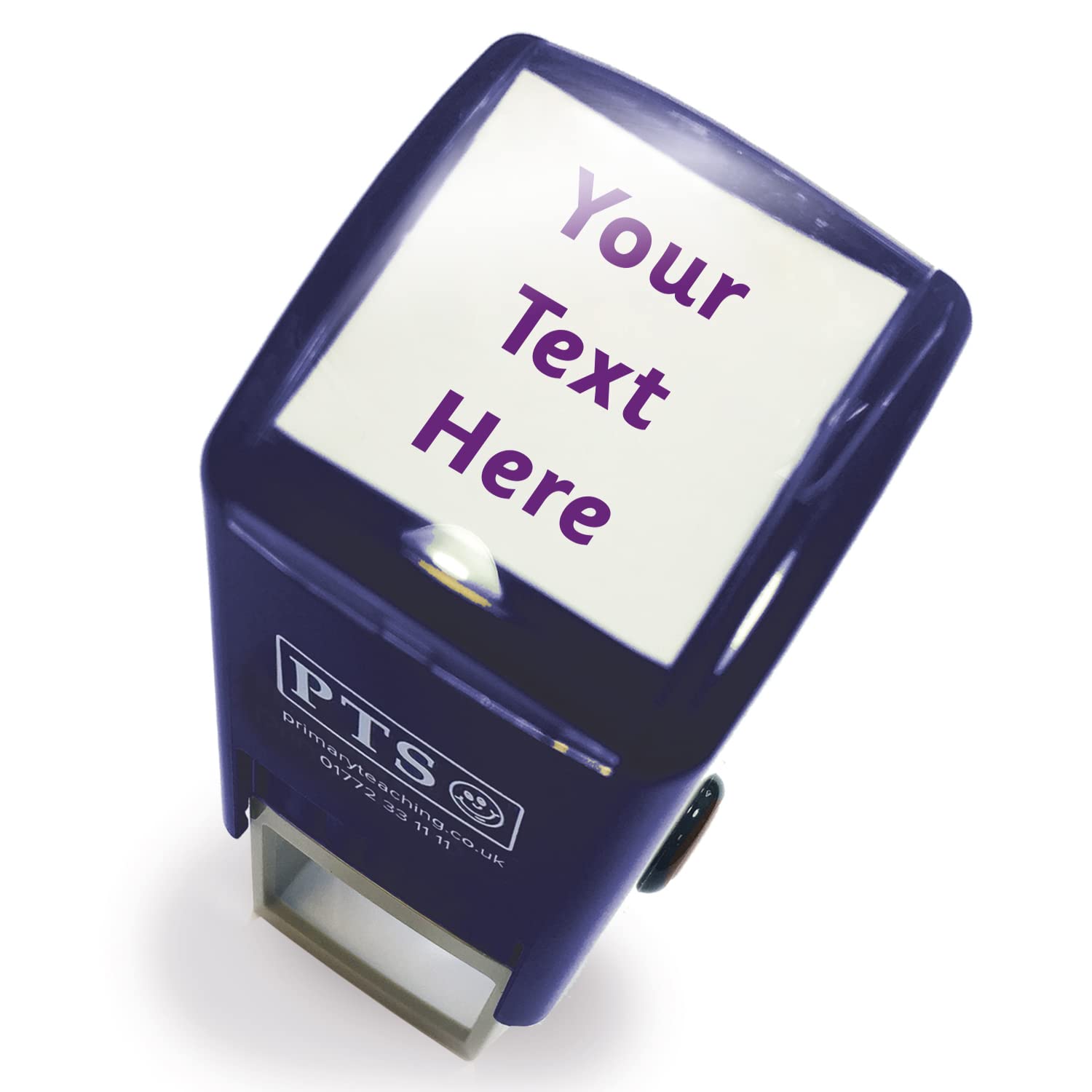 Primary Teaching Services Ltd Purple Personalised Wording Office Business Self-Inking Stamp 25Mm Primary Teaching Services (Purple)