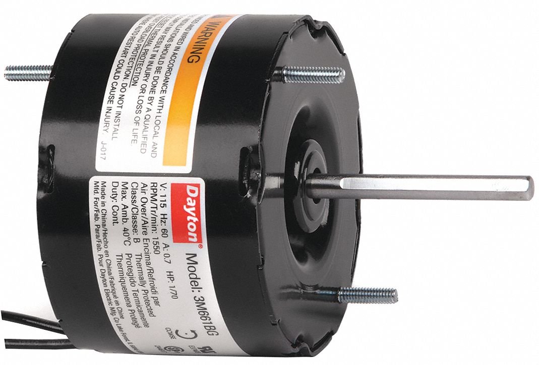 Dayton 3M661 - HVAC Motor 1/70 HP 1550 RPM 115V 3.3