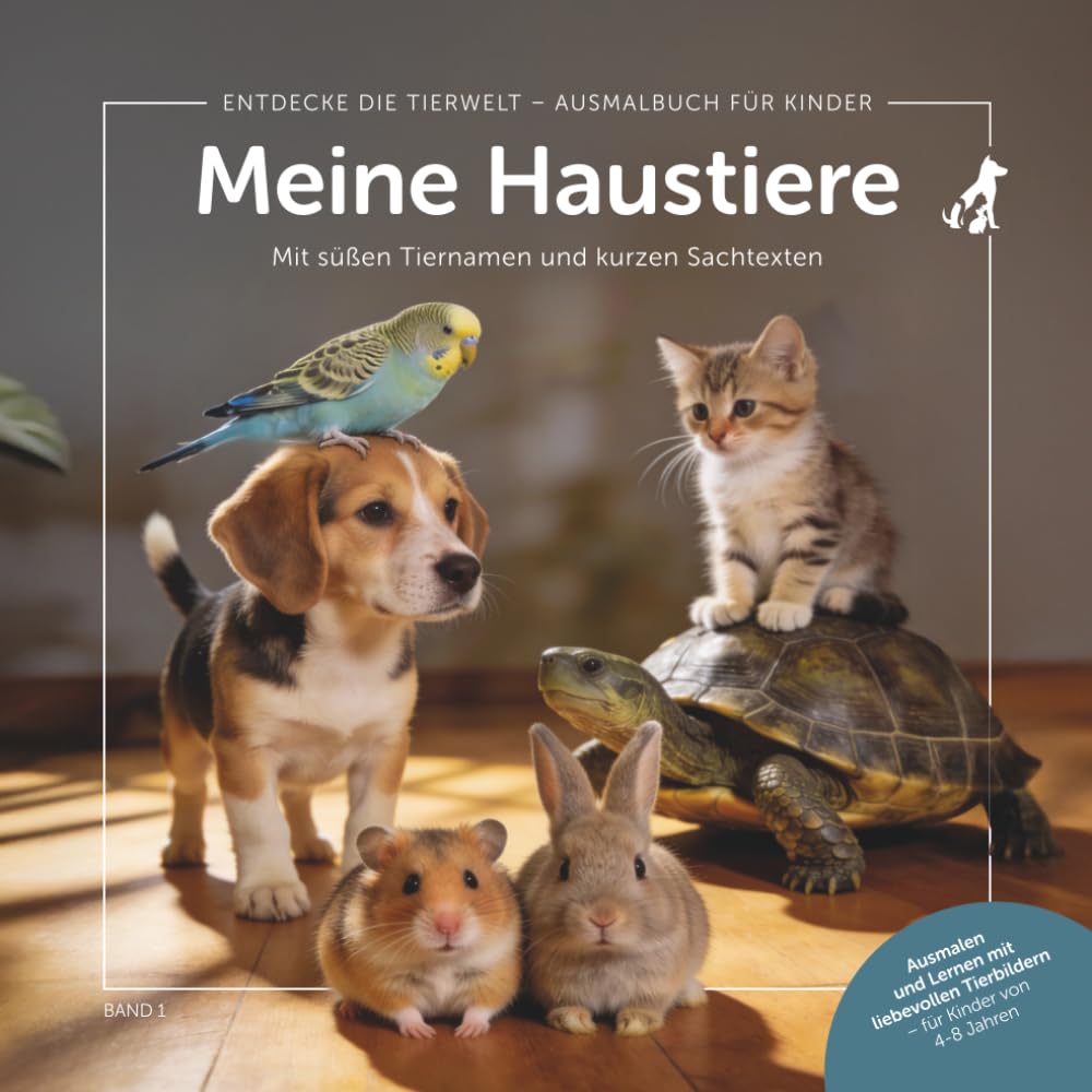 Meine Haustiere (Entdecke die Tierwelt – Ausmalbücher für Kinder)
