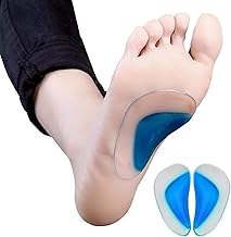 GOPIKRISHNA Arch Support Insoles Fits For Flat Feet Correction Gel High Cushion Insert Orthopedic Cushion Relief Pain Support Insole