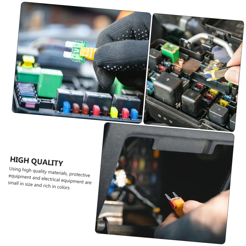 Mikinona Kit di Fusibili Lama per Auto Assortiti, Lega di Zinco e Pc, 300 Pezzi, con Estrattore, Protezione da Sovracorrente per Auto