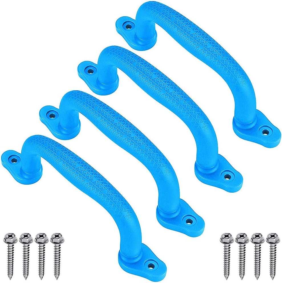 Dolibest Climbing Handles, 18cm Non-slip Solid Playground Hand Grips Climbing Frame Grab for Swing Set/Playset/Playhouse/Play Park/Indoor Outdoor Monkey Bars/Treehouse/Bunk Bed