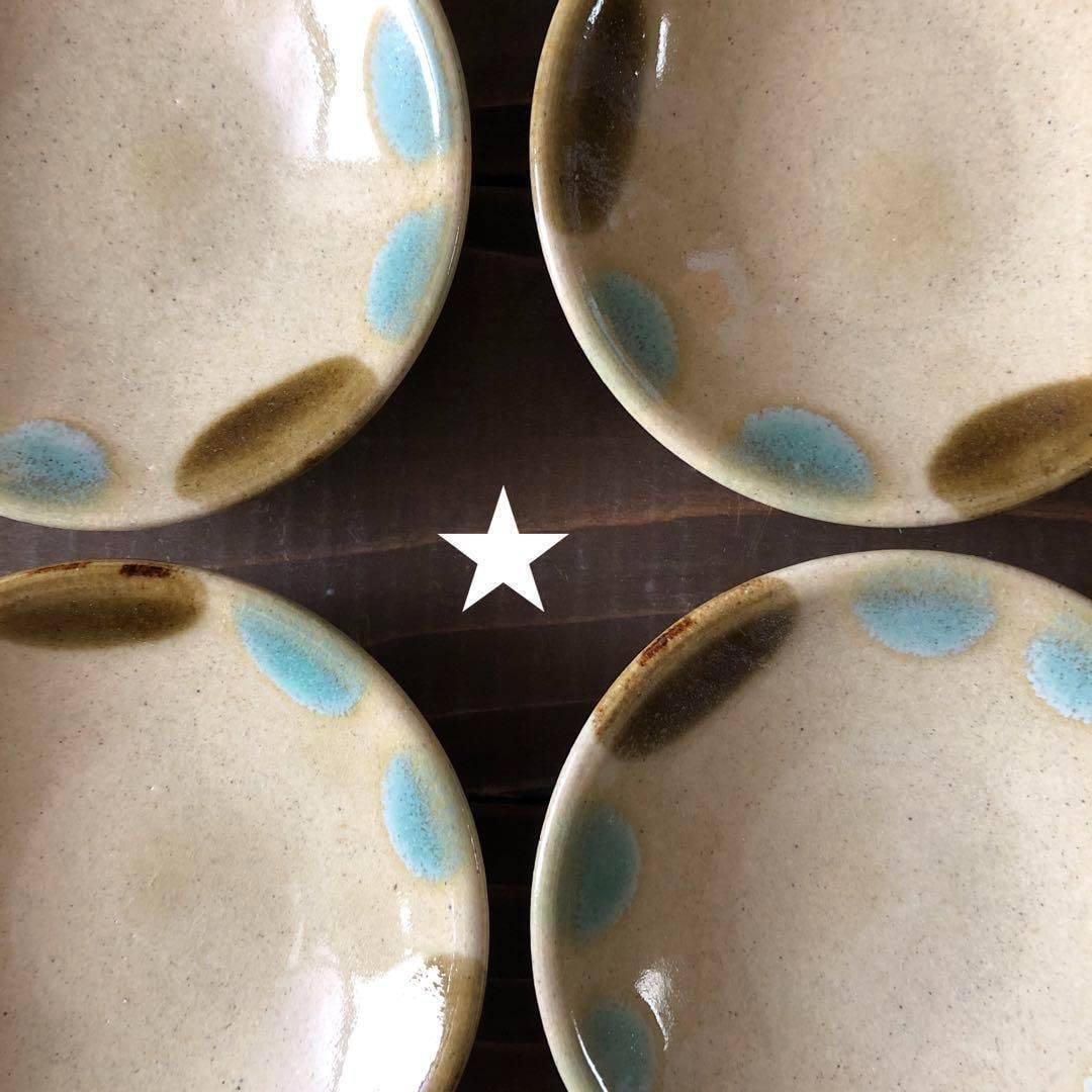 Amazon.co.jp: 益子焼 二彩3寸豆皿 2枚 : Home & Kitchen