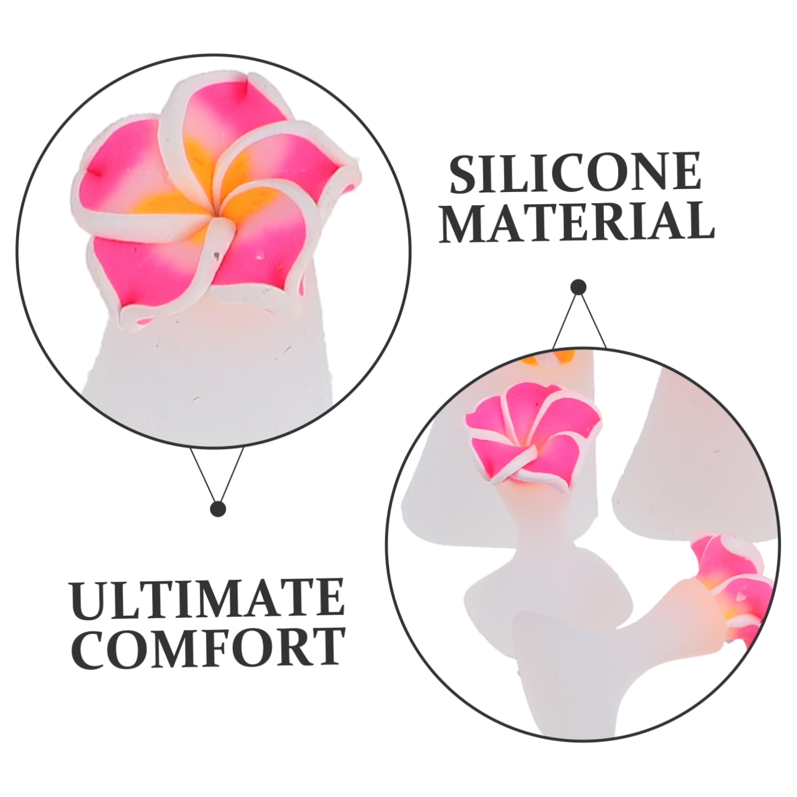 Healeved 12sets Separatori Per Dita Dei Piedi Silicone Da Accessori Per Manicure Art Facili Da Pulire e Confortevoli Per Trattamenti Estetici e Pedicure Professionali