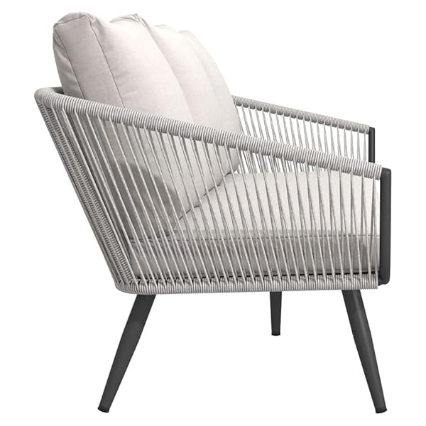 OUTLIV. Alex Loungesofa Aluminium Rope Hellgrau