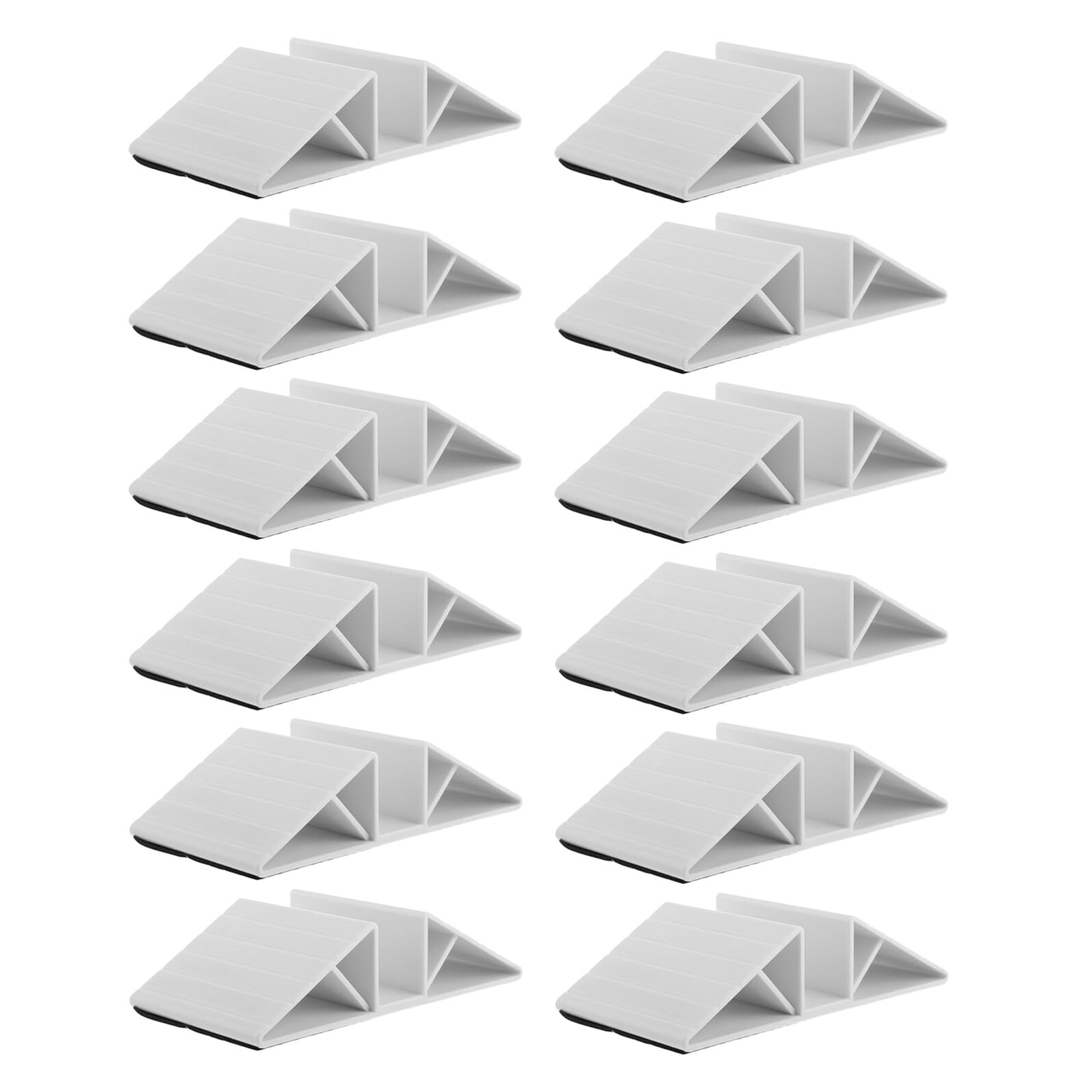Support de clôture pour chien BESPORTBLE blanc - Lot de 12 pièces de renfort
