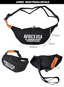 AVIREX ウエストポーチ　ボディバッグ AVIREX ウエストポーチ ウエストバッグ VARSITY BODY BAG/バー