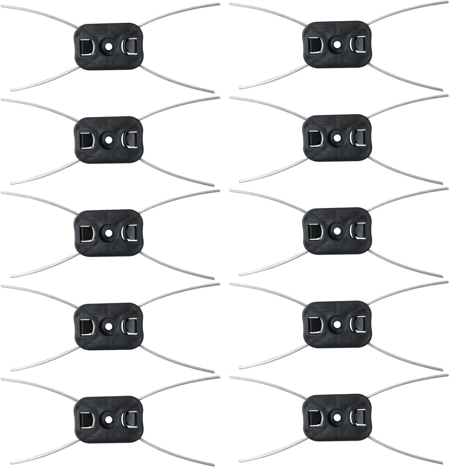 YYU String Trimmer Head Electric Weed Trimmer Blade Replacement Steel Wire Line Trimmer Spool Wire Weed Trimmer Head Weed Wacker Attachment for Cordless Grass Trimmers (10Pcs, Bore 0.2inch/5.5mm) - Image 1 of 6