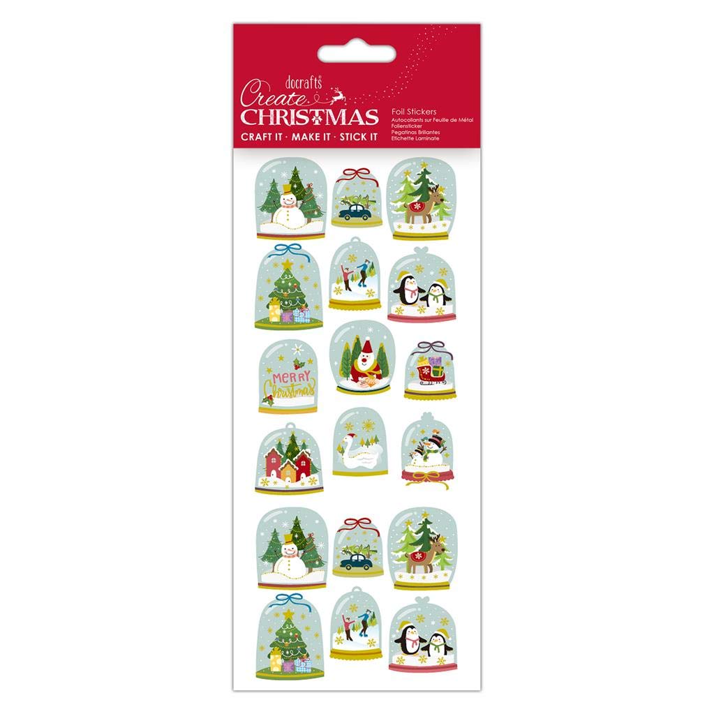 Foil Stickers - Create Christmas - Pretty Snowglobes