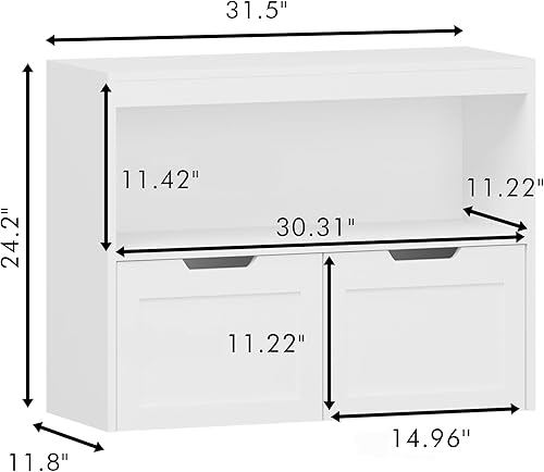 Miniatura 3 de Ikebana Organizador de almacenamiento de juguetes y estante para libros para niños con 2 cajones móviles para sala de juegos, aula, guardería,