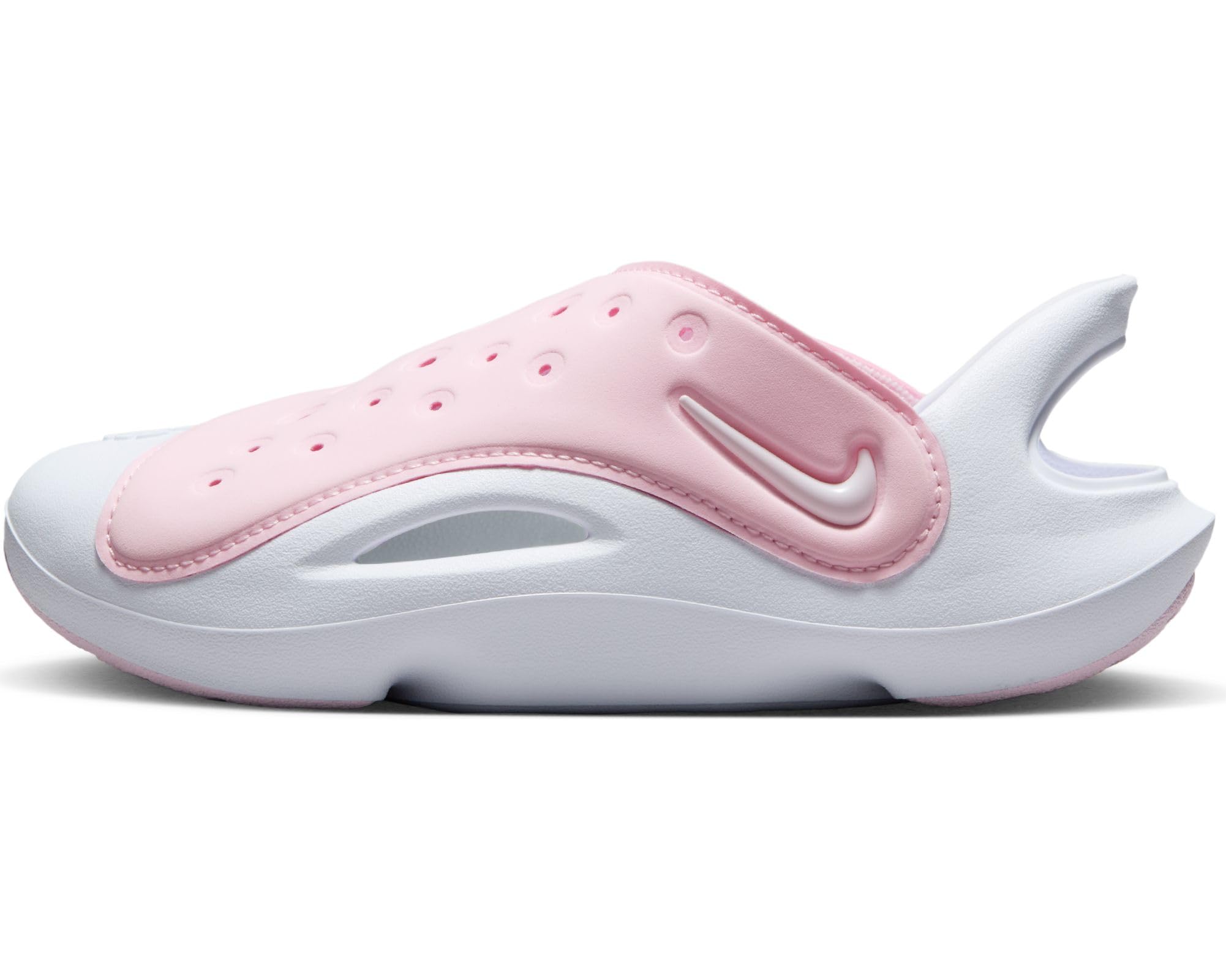 Nike Aqua Swoosh Little Kids' Sandals (FN0876-600, Pink Foam/White) Size 12
