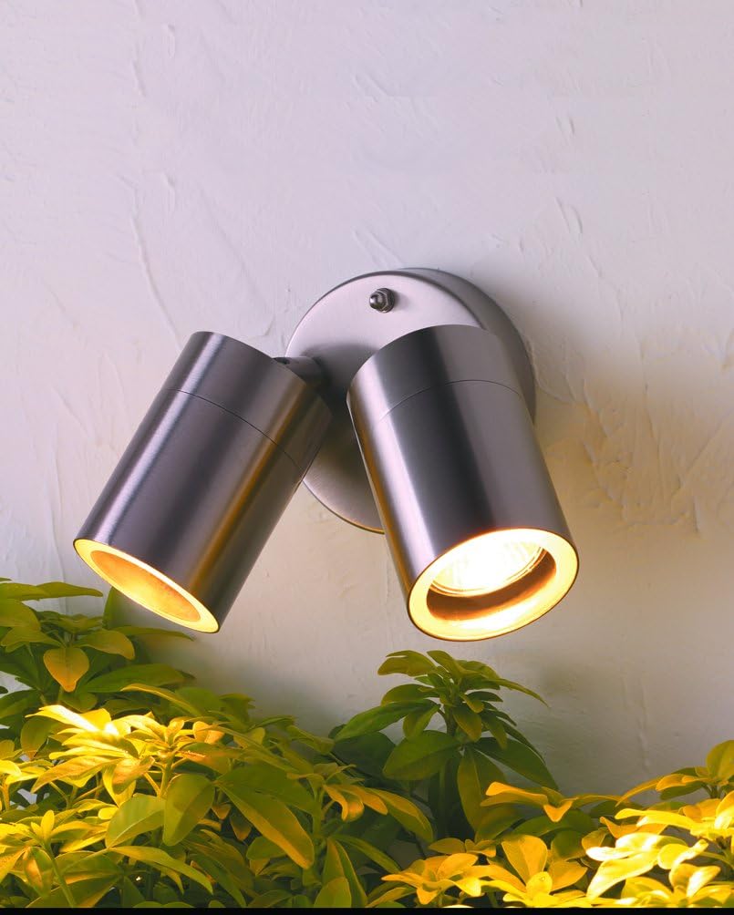 Nartel - Twin Adjustable Wall Spotlight GU10 IP44