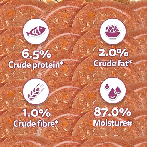 Image of Whiskas Junior Kitten (2-12 Months) Wet Cat Food, Chicken with Salmon in Jelly, 80 g, Hydrating Food Made with Real Fish, 100% Complete & Balanced Nutrition for Kittens