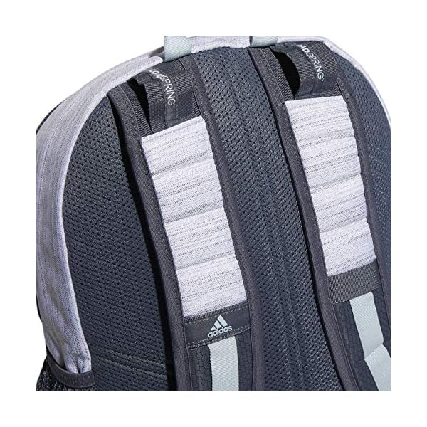 adidas Prime Backpack, Two Tone White/Onix Grey/Sky Tint Blue, One Size