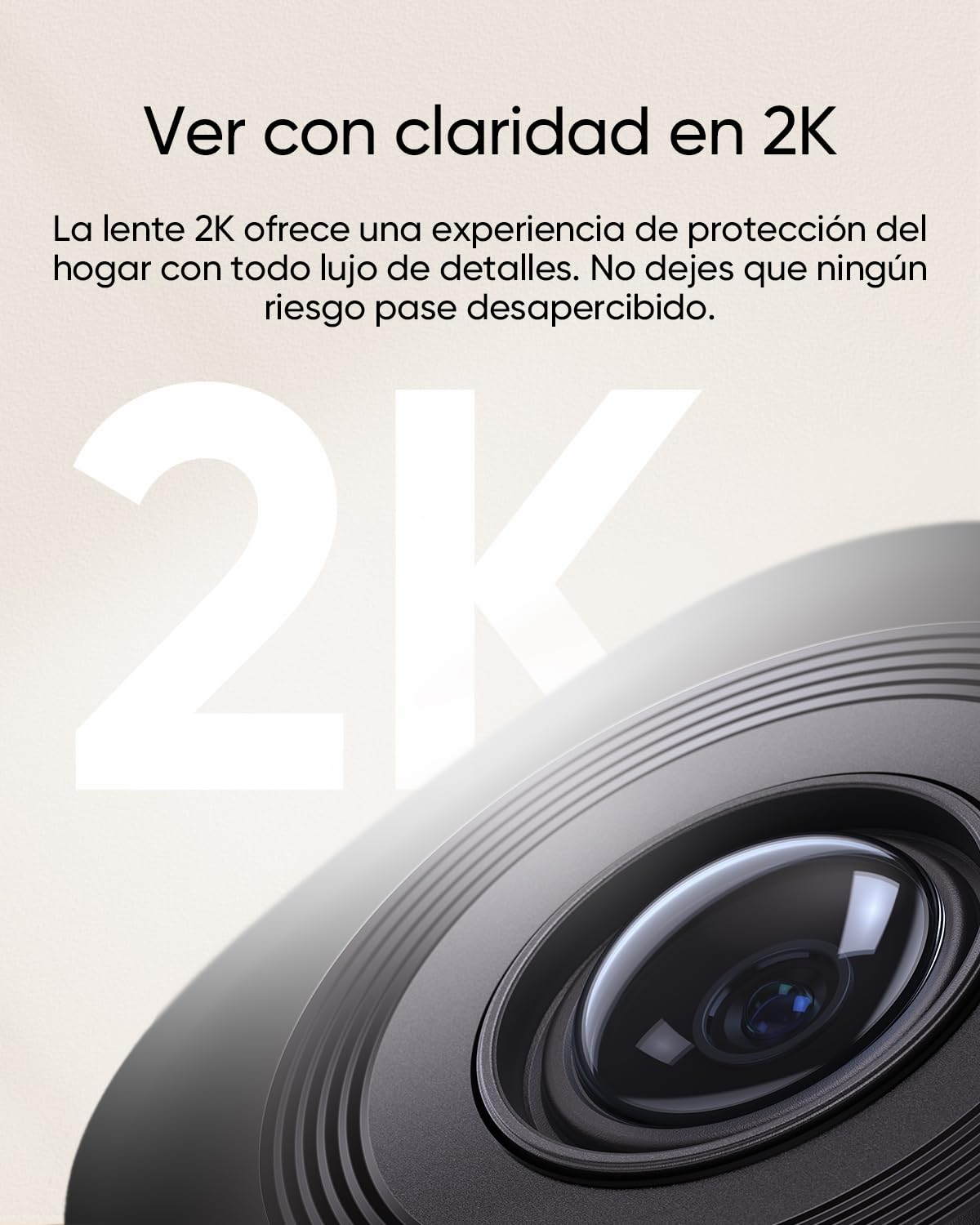 eufy Security Indoor CAM C220 Camara vigilancia WiFi Interior con Cable, resolución 2K con PTZ de 360°, Human/Motion AI, Ideal como Monitor de bebés/cámara para Mascotas/Seguridad en el hogar