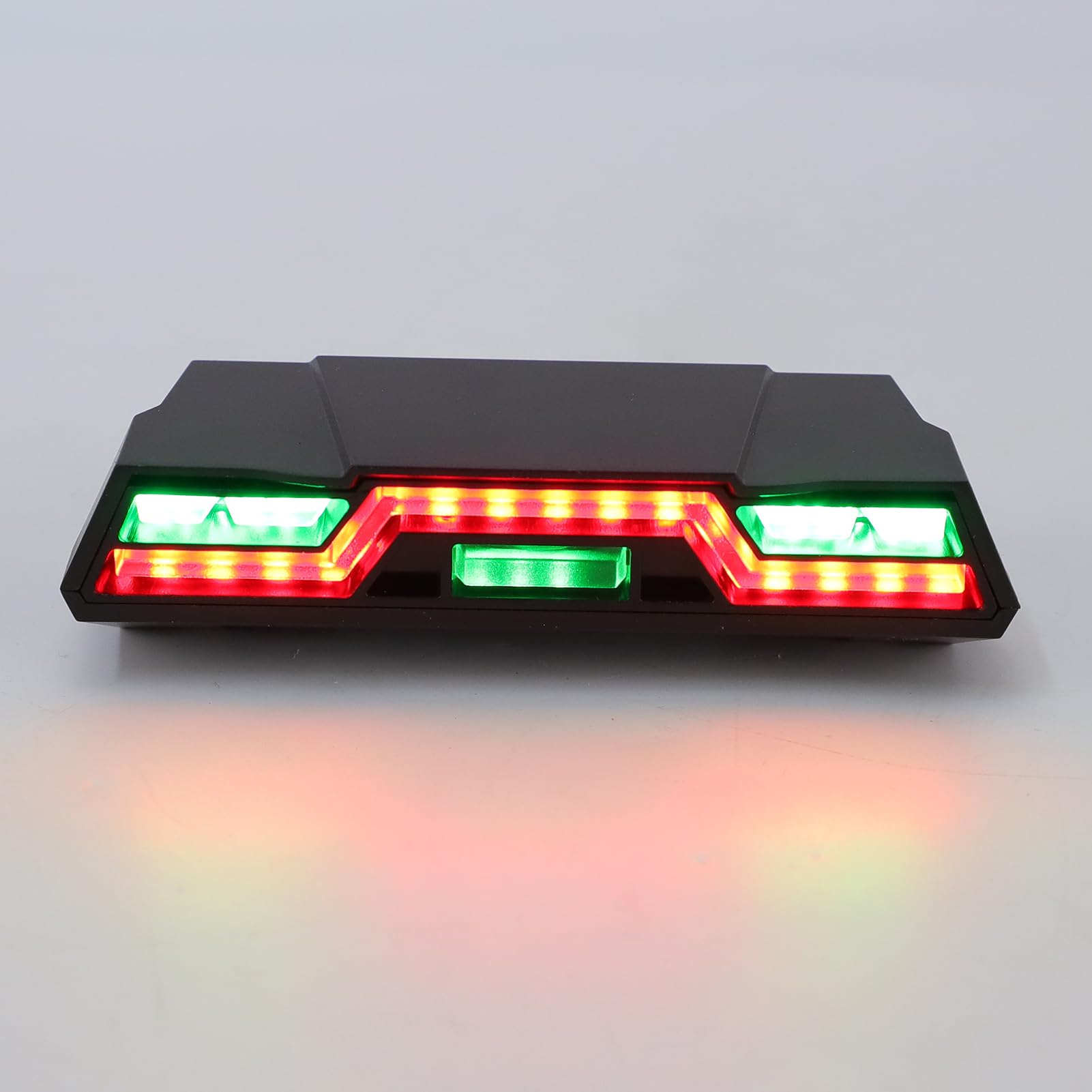 Generic Luz de Bicicleta Multifuncional, Chip GPS Sensible Posición Precisa Luz de Pantalla de 3,26 Pulgadas Altavoz de Computadora Luces de Bicicleta Recargables con Luces