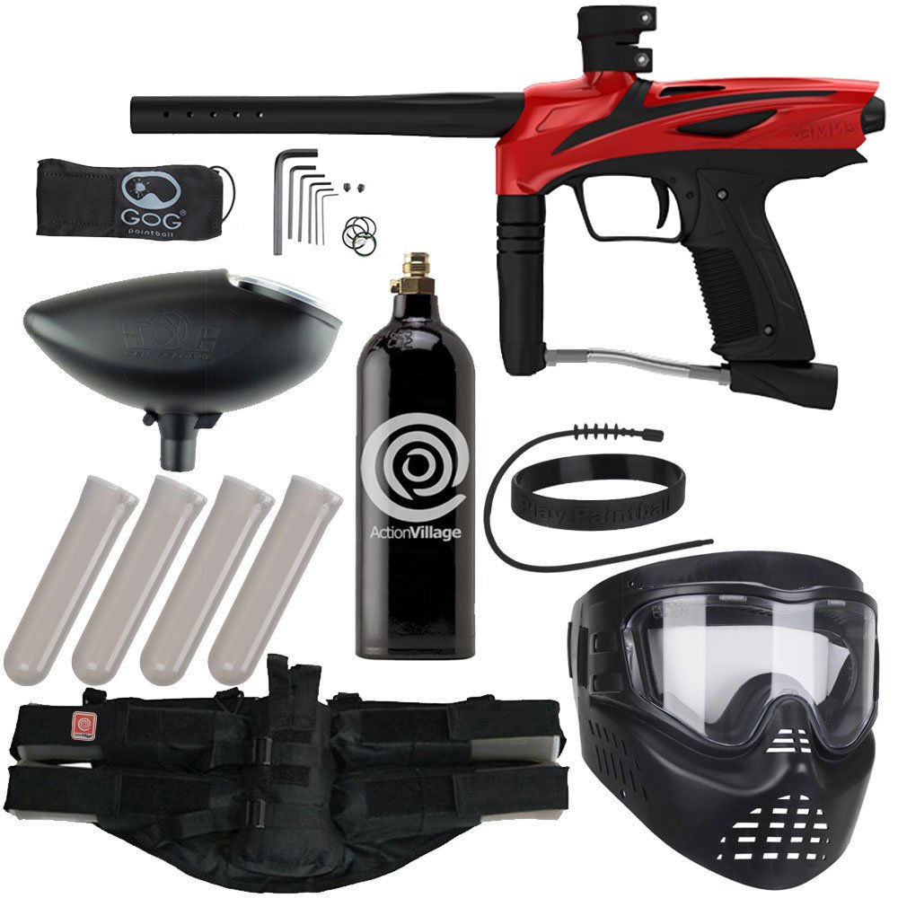 Action Village GOG eNMEy Epic Paintball Gun Package Kit (Racer Red GOG eNMEy)
