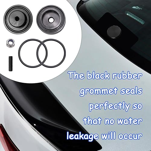 Miniatura 6 de Tapón para limpiaparabrisas trasero de automóvil, kit de eliminación de limpiaparabrisas trasero, tapa de ojal para limpiaparabrisas, kit de