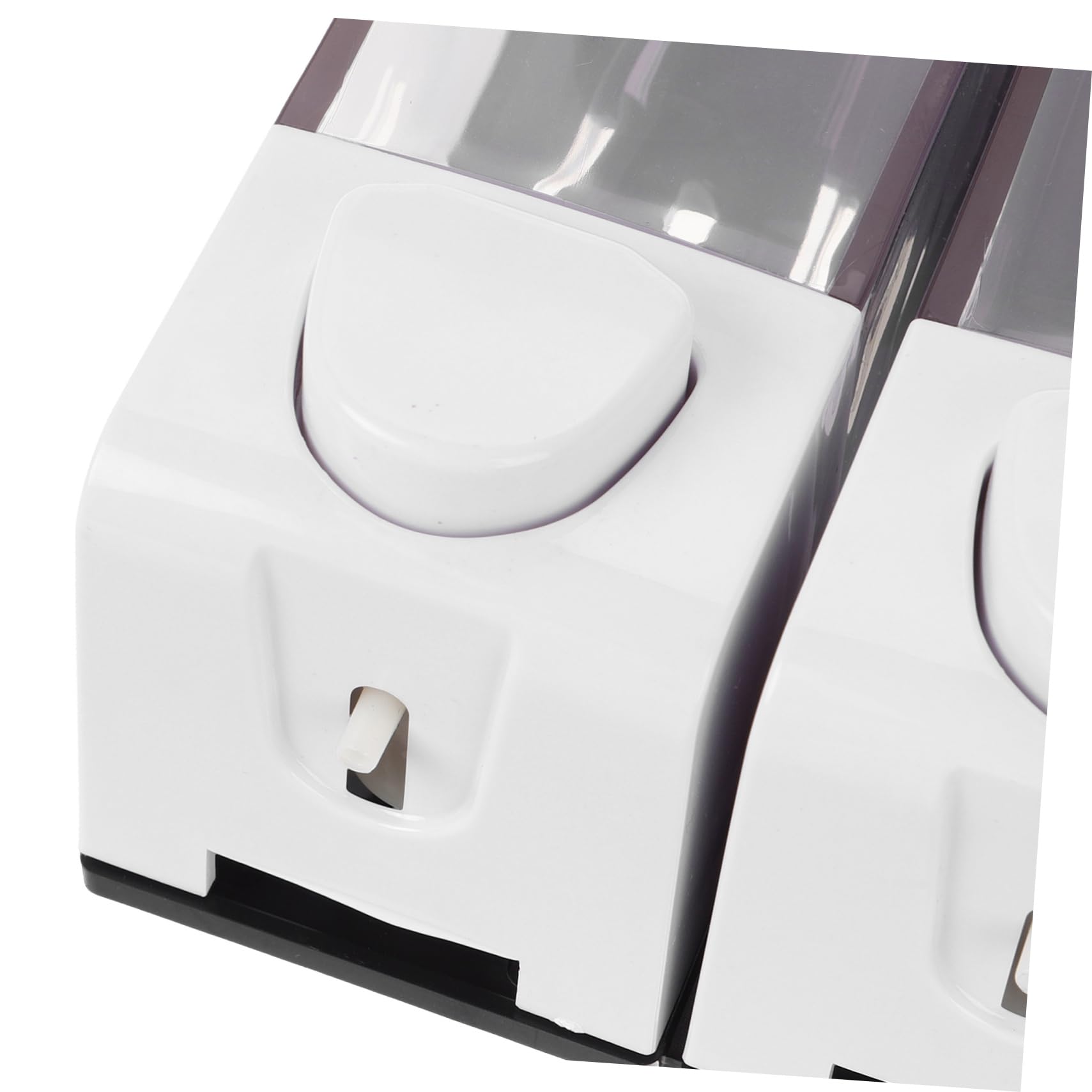 Cabilock Dispenser di Sapone Liquido da Parete, 3 Scomparti, 1050ml, Abs, per Doccia e Bagno, Facile Controllo del Livello