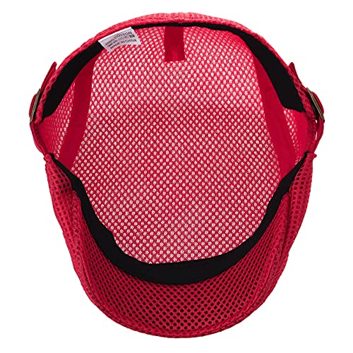Image of VOBOOM Men Breathable Mesh Summer Hat Adjustable Newsboy Beret Ivy Cabbie Flat Cap