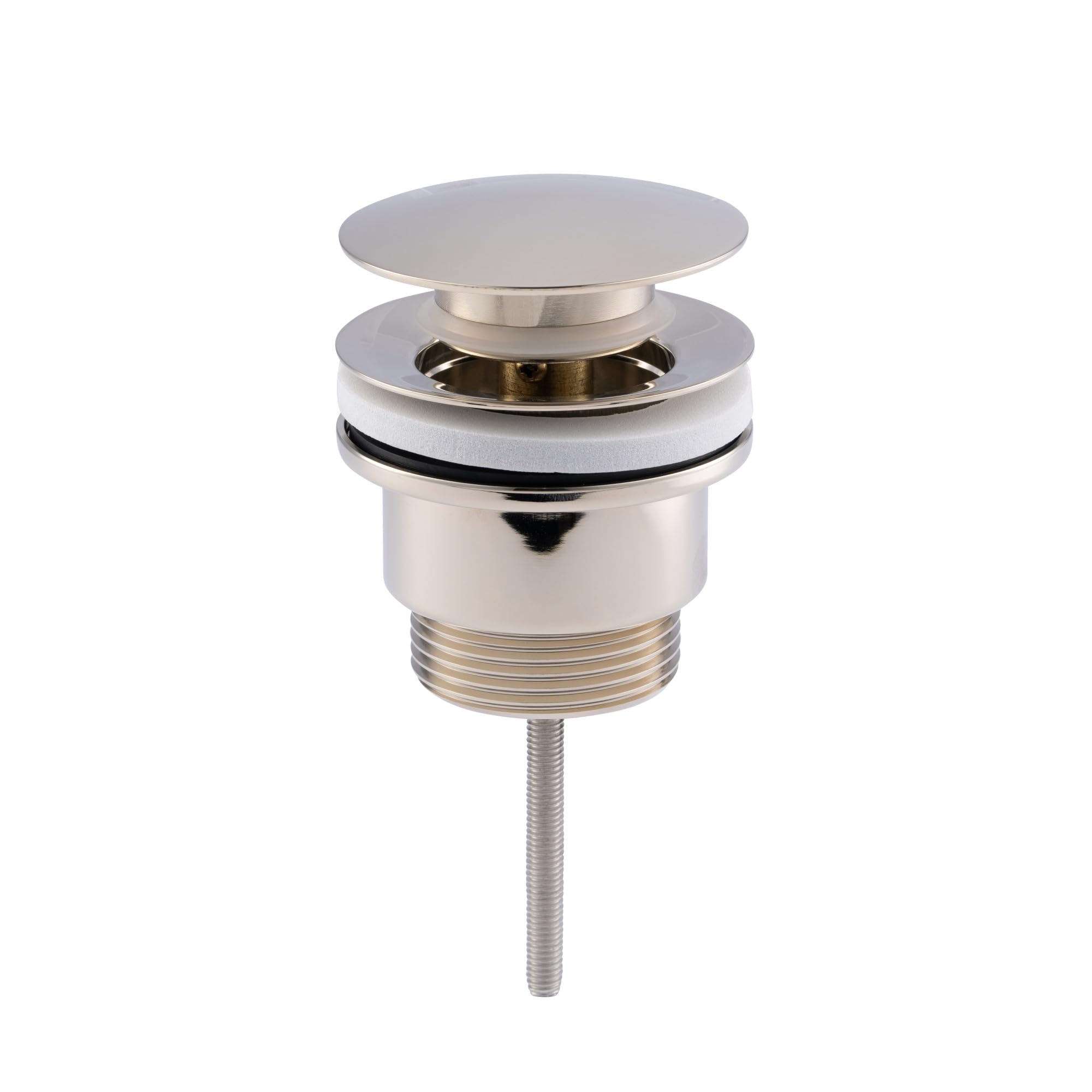 ENKI, W72, Universal Click Clack or Freeflow Basin Waste for Sinks with or without Overflow, Polished Gold