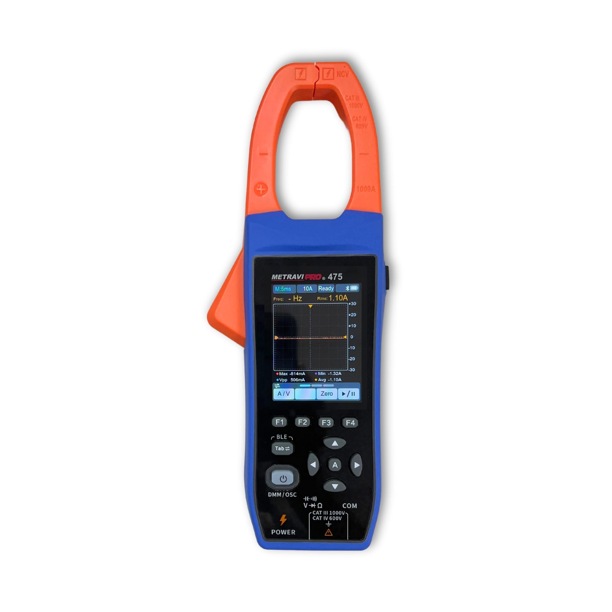 Metravi PRO 475 TRMS AC/DC Clamp Meter with Oscilloscope and Datalogger, Voltage & Current Waveforms upto 1000A/1000V, Bluetooth Interface, Trend Analysis, Rechargeable Battery-image-26