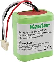 Vista 1 de Kastar BRAAVA380 Batería (1 paquete), Ni-MH 7.2V 3000mAh, iRobot Mint 5200 Batería de repuesto para aspiradora IRobot Braava 380, 380T, Mint5200
