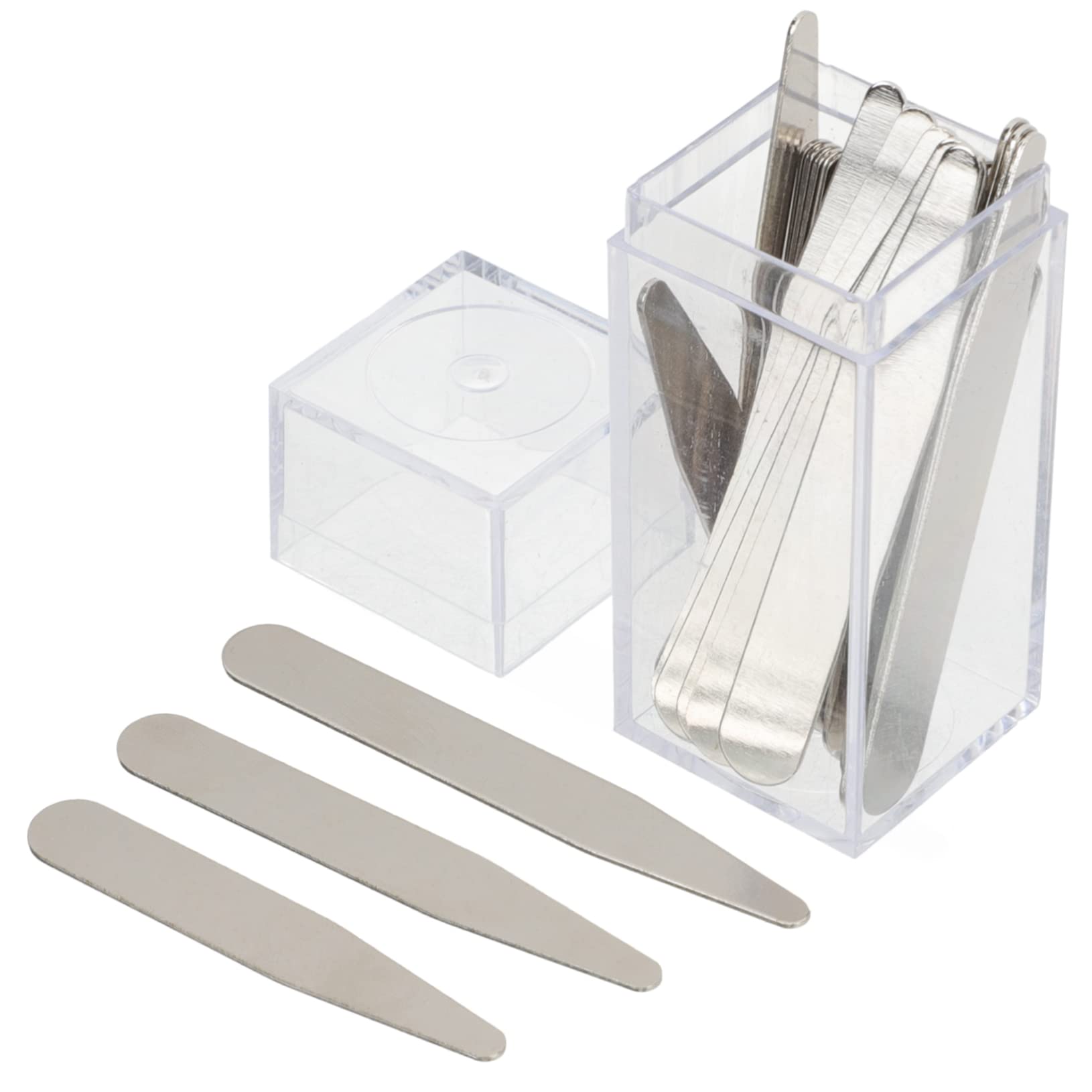 Ipetboom 36pcs Men's Long Sleeve Shirt Collar Stays Dress Shirt Collar Inserts Support for Formal Wear