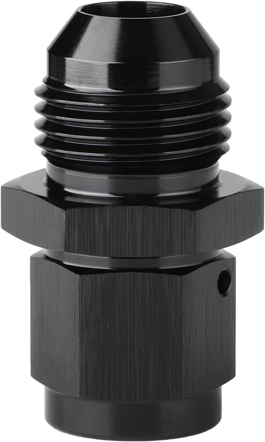 6AN Female Swivel to 8AN Male Flare Expander Fitting Adapter Aluminum Black