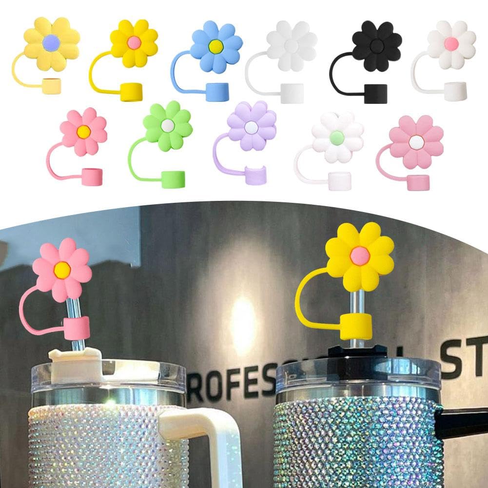 Housses De Paille En Silicone En Forme De Fleur - Couvertures Et