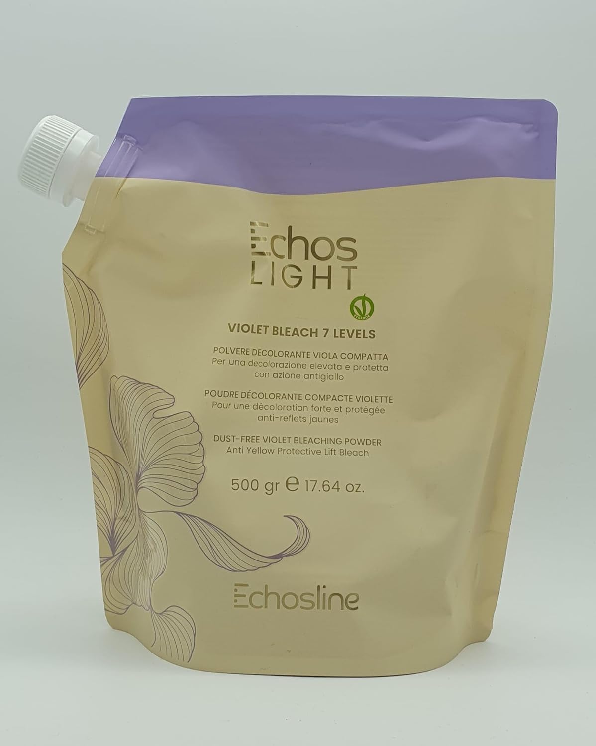 Echosline Echos Light Vegan Violet Bleach Hair Brightening Powder 7 levels - 500 g. / 17.64 fl.oz.