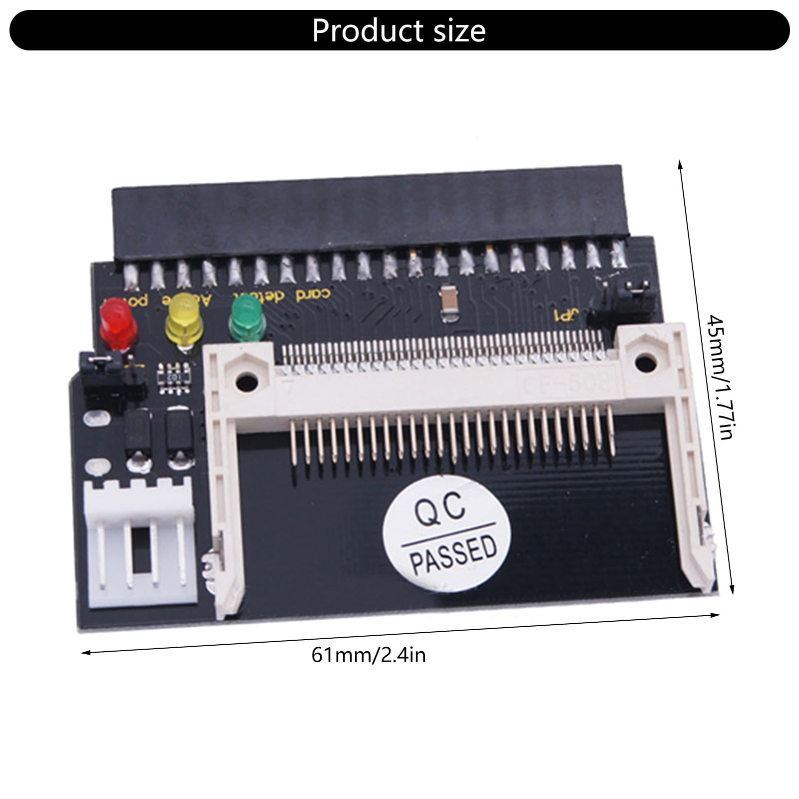 Adattatore per scheda di memoria flash compatto a 40 pin hard disk convertitori adattatore hard disk shock compatto lampeggiante