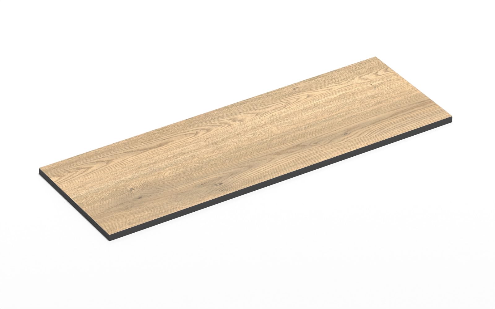 Placas HPL 160 x 10 cm – 12 mm de grosor (Torro Oak), duraderas, sólidas, resistentes a la humedad, placas de núcleo sólido, encimera de baño, encimera