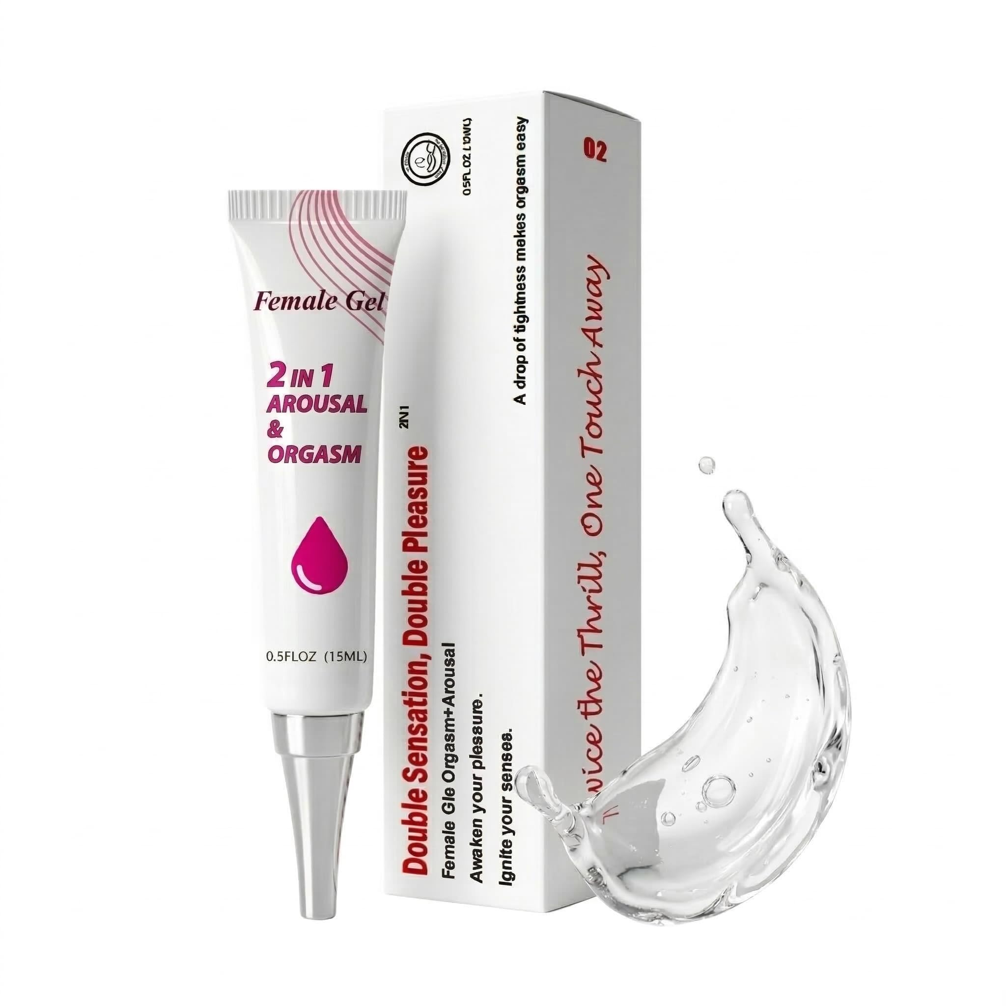 Weibliches Intimgel – Schnell wirkendes Stimulationsgel zur Steigerung von Sensibilität & Lust, sorgt für Wärme- & Kribbleffekt, geeignet für Frauen und Paare (15 ml / 0,5 fl oz)