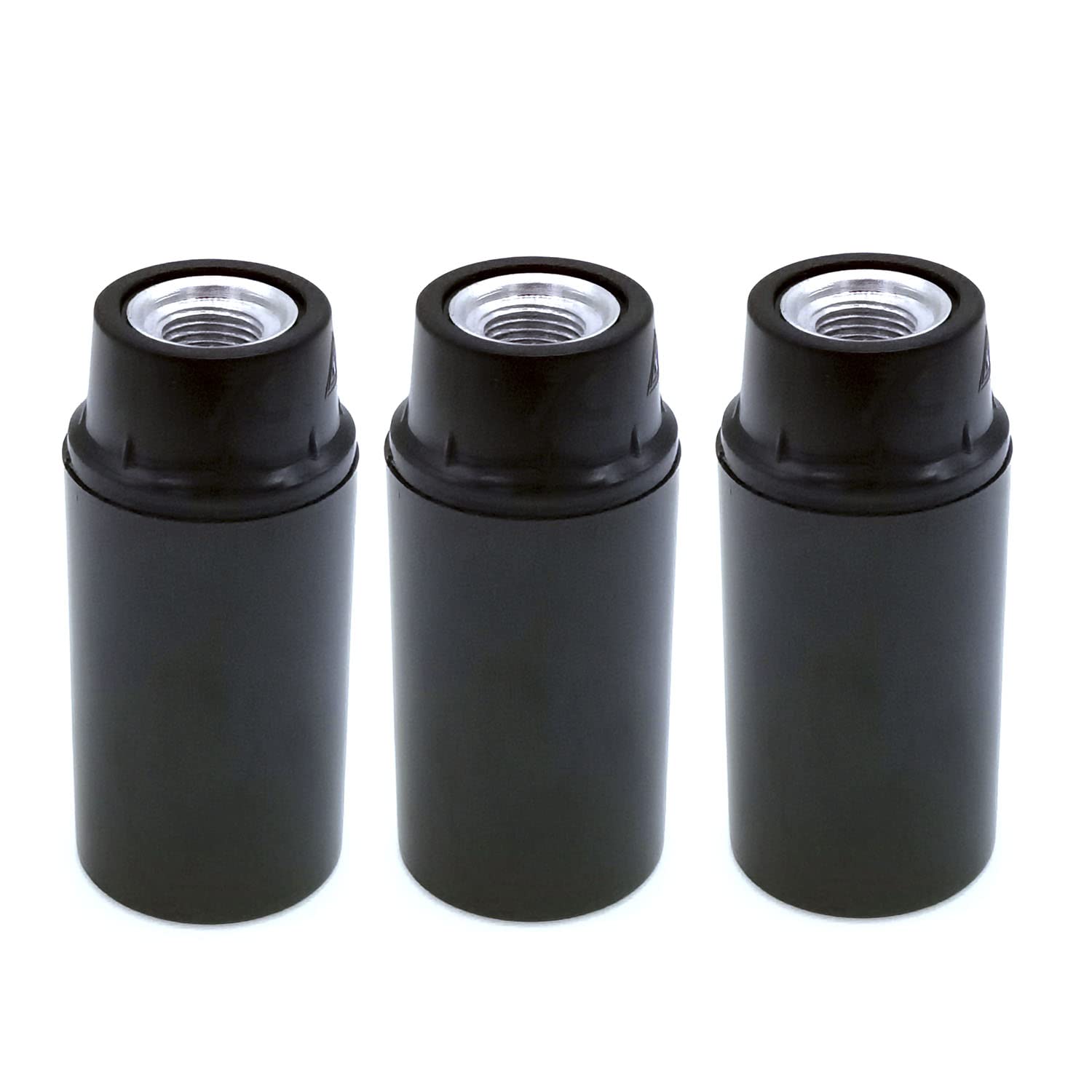 B15 Light Sockets,B15 Bakelite Self Locking Lamp Holder 240V Black